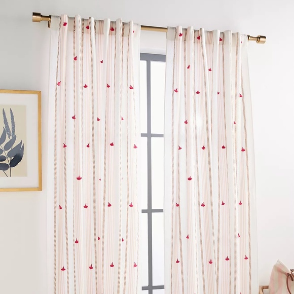 2 Anthropologie tasseled Nara curtains - Picture 1 of 3